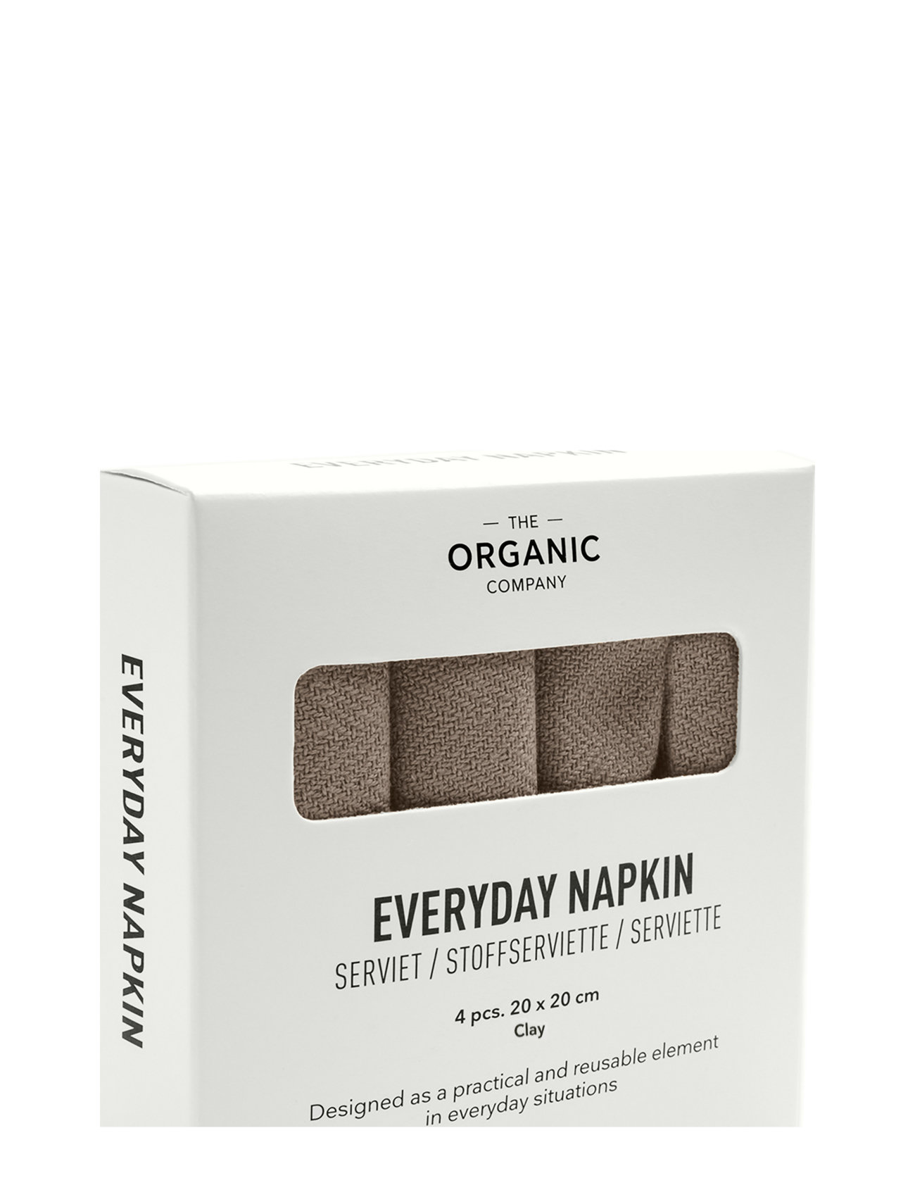 The Organic Company Everyday Napkin, Set of 4 - Clay