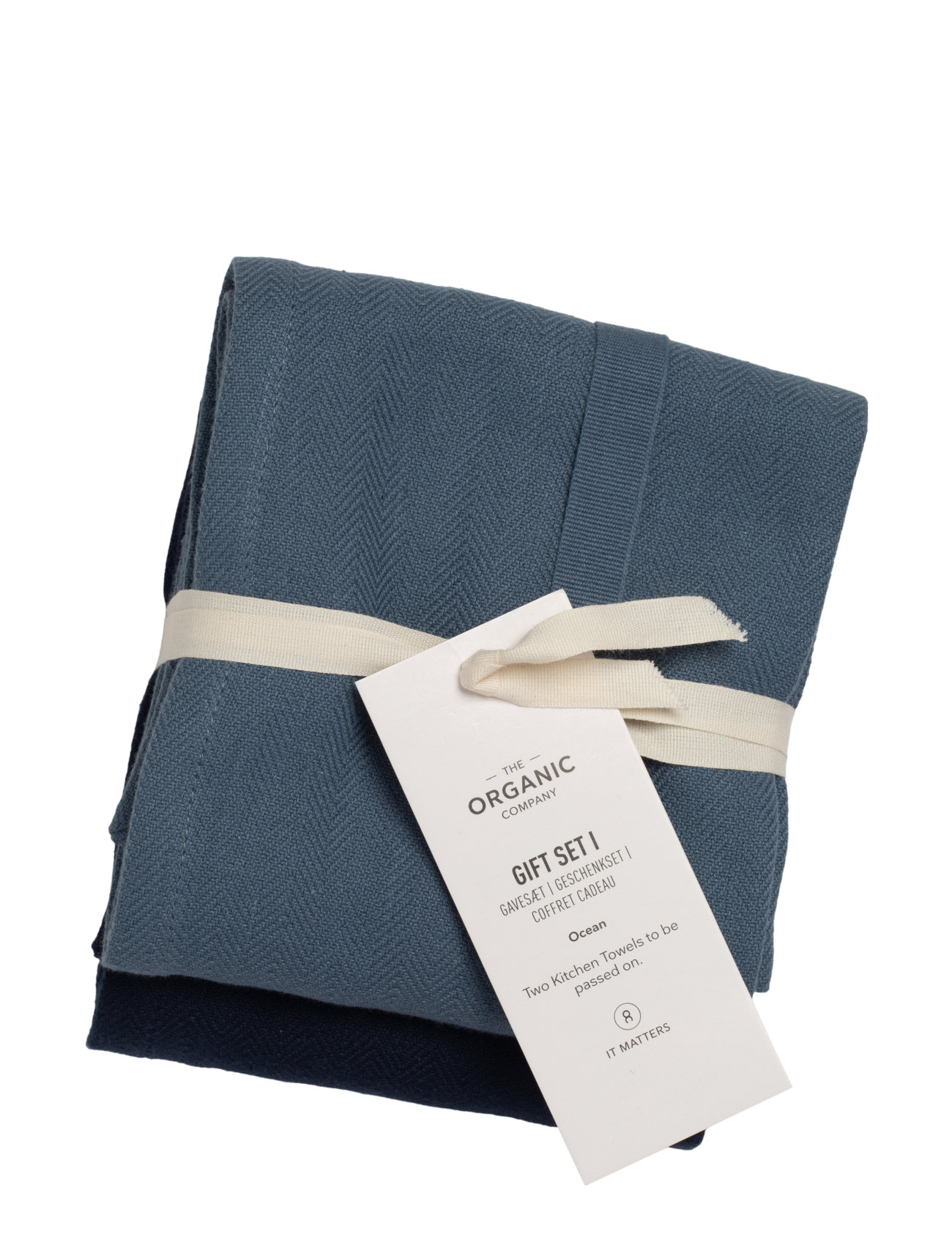 Gift Set I  Home Textiles Kitchen Textiles Kitchen Towels Blue The Organic Company