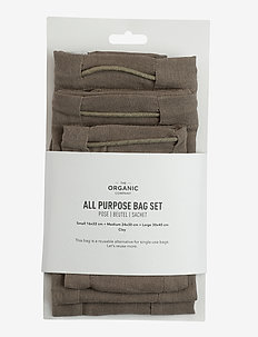 All Purpose Bag Set - maisiņi produktu uzglabāšanai - 225 clay