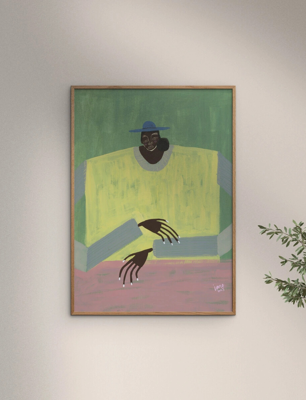 The Poster Club The Poster Club - Serene Daydream, 70X 100 cm, Green, Plakater > Illustrationer, Unisex
