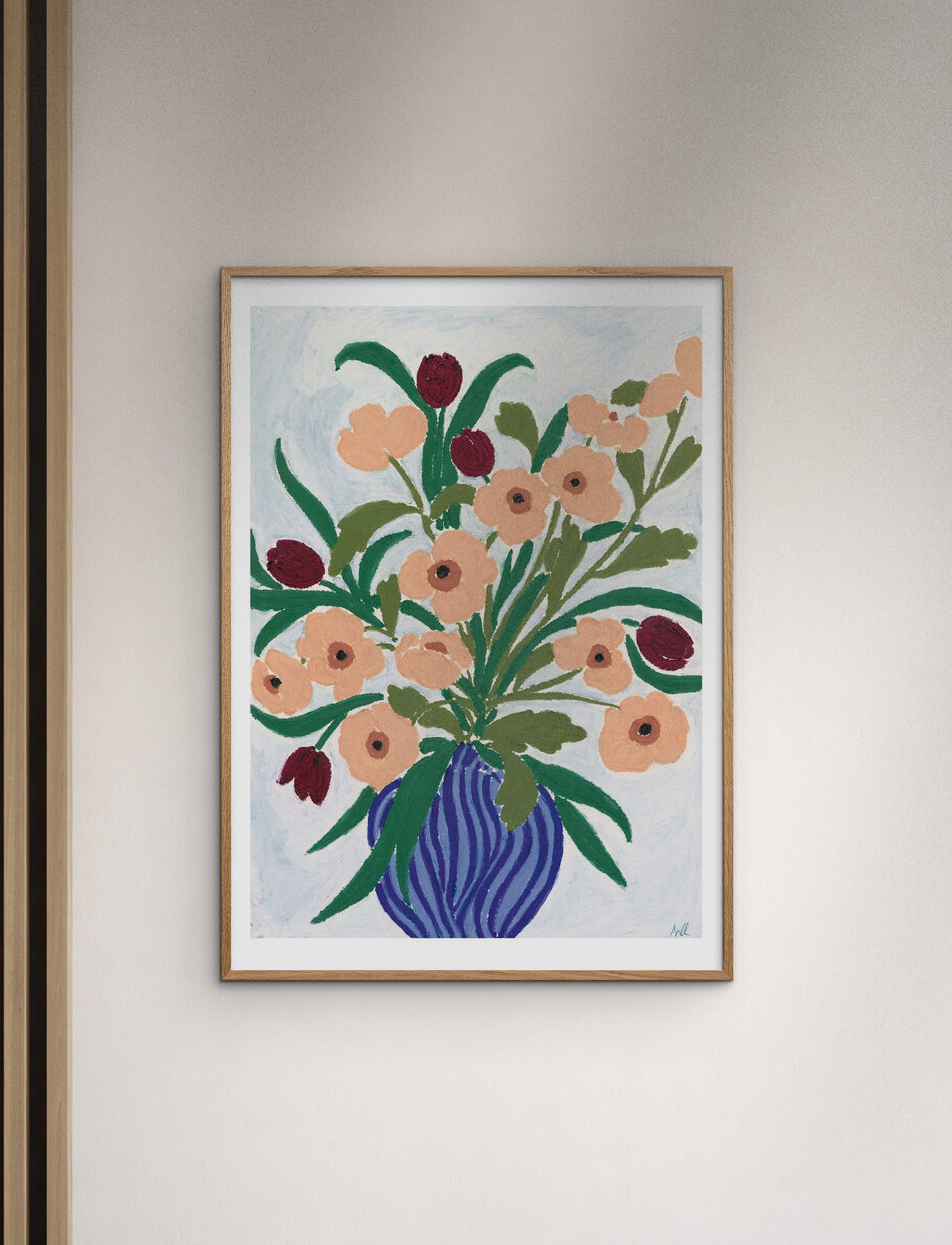 The Poster Club Tpc X Anine Cecilie Iversen - Cerulean Still Life, 50X70 cm, Multi/patterned, Plakater > Botaniske, Unisex