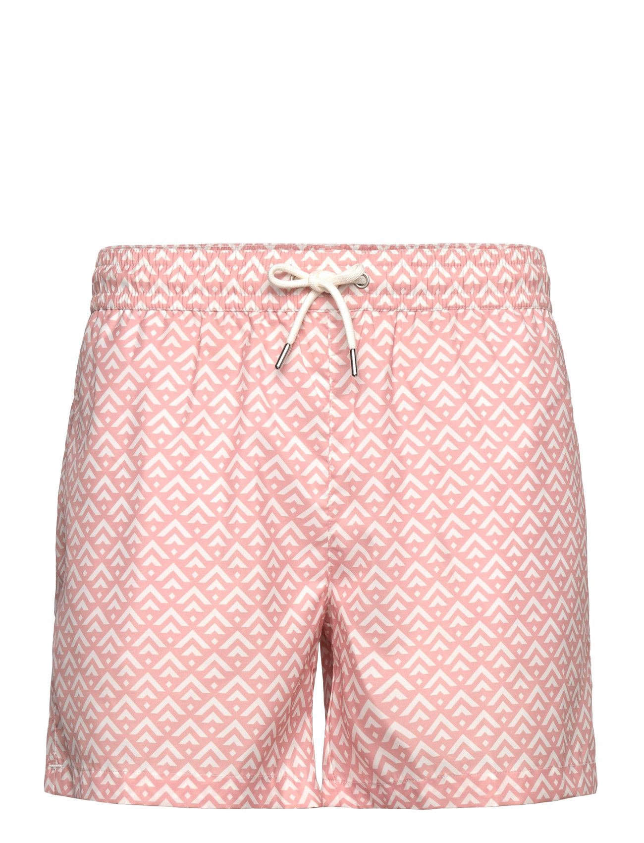 Classic Swim Shorts Rose Chevron Badeshorts Pink The Resort Co.