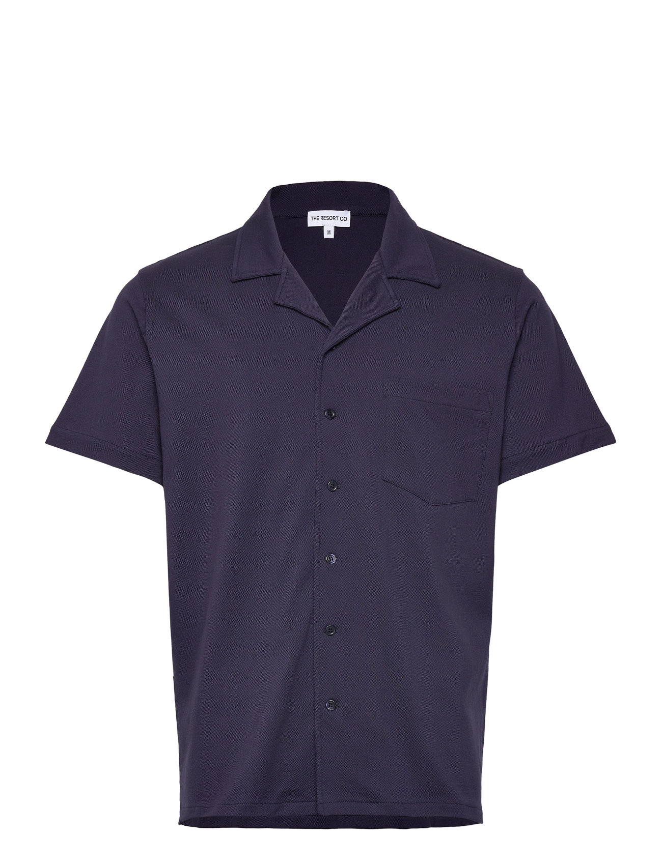 The Resort Co. Piqué Resort Shirt Navy Marinblå