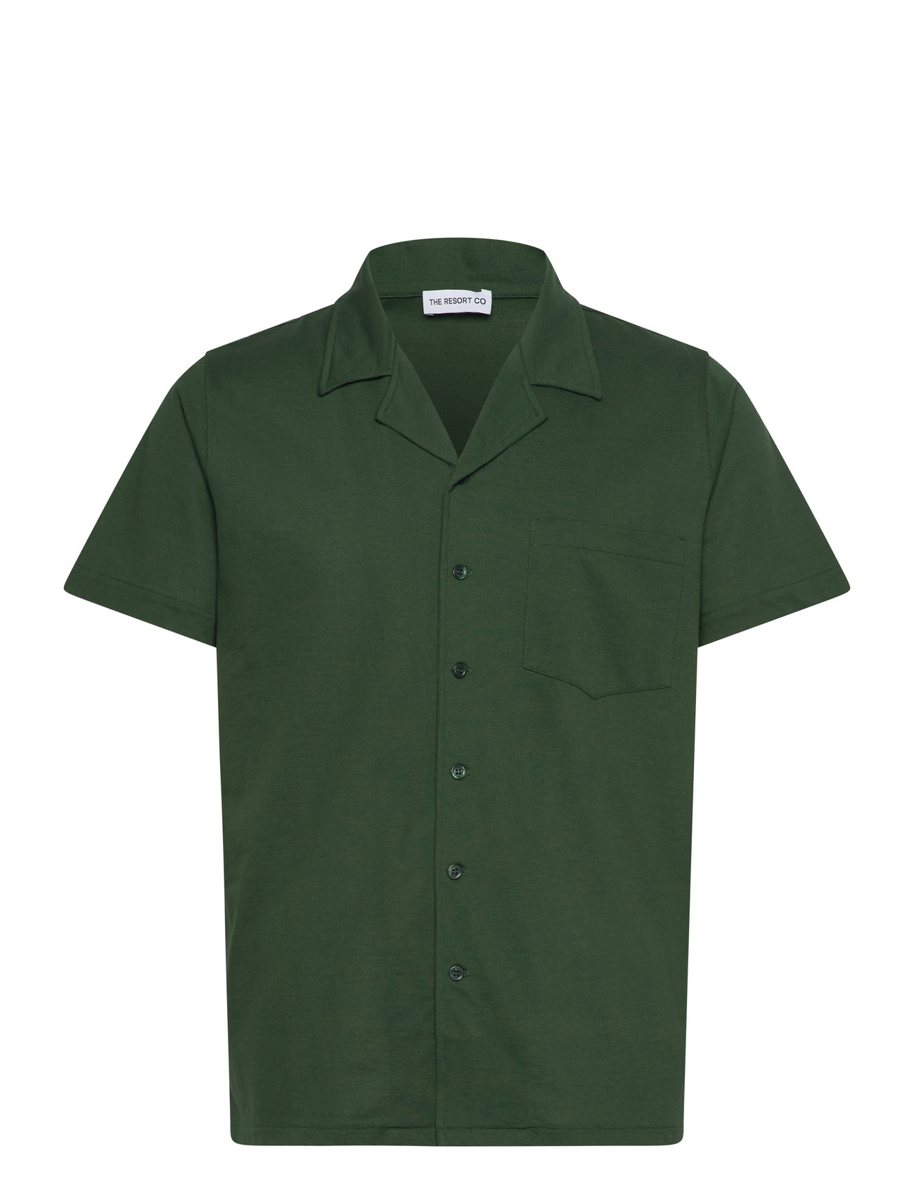 The Resort Co. Piqué Resort Shirt Deep Green Grön