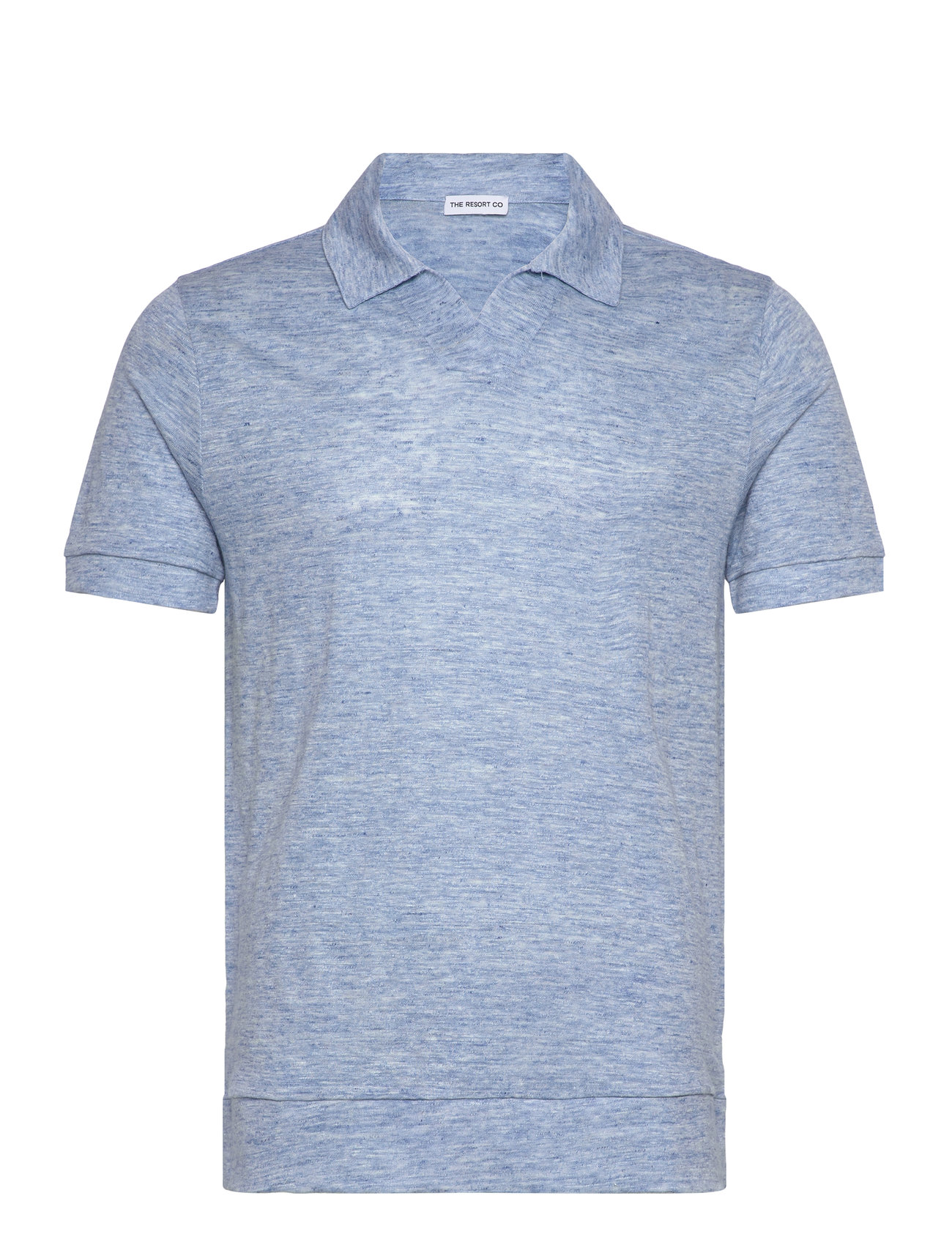 THE RESORT CO. Resort Polo Hell Blau Melange Blau - M - Herren