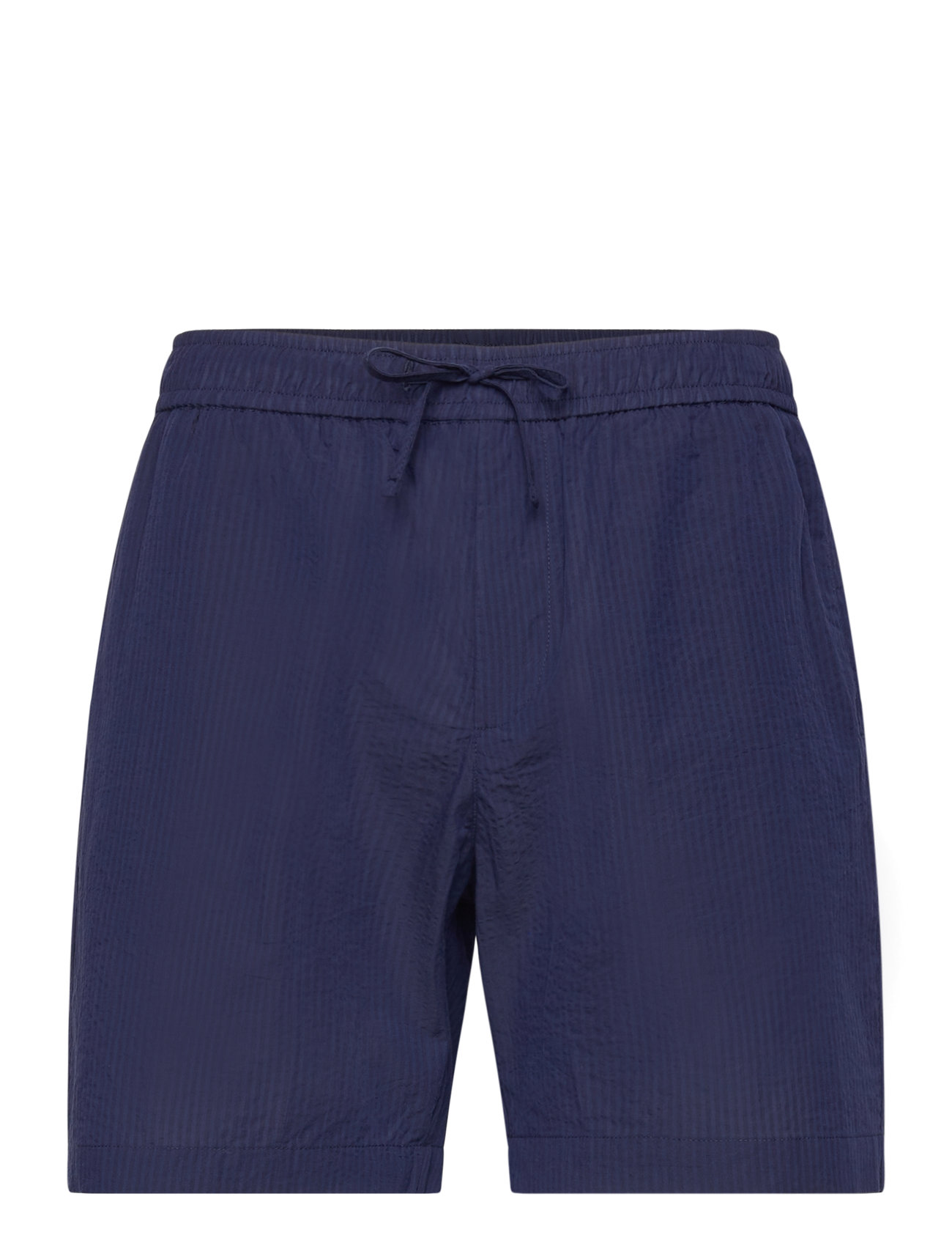 THE RESORT CO. Seersucker Shorts Navy Navy - M 43 Cm - Herren