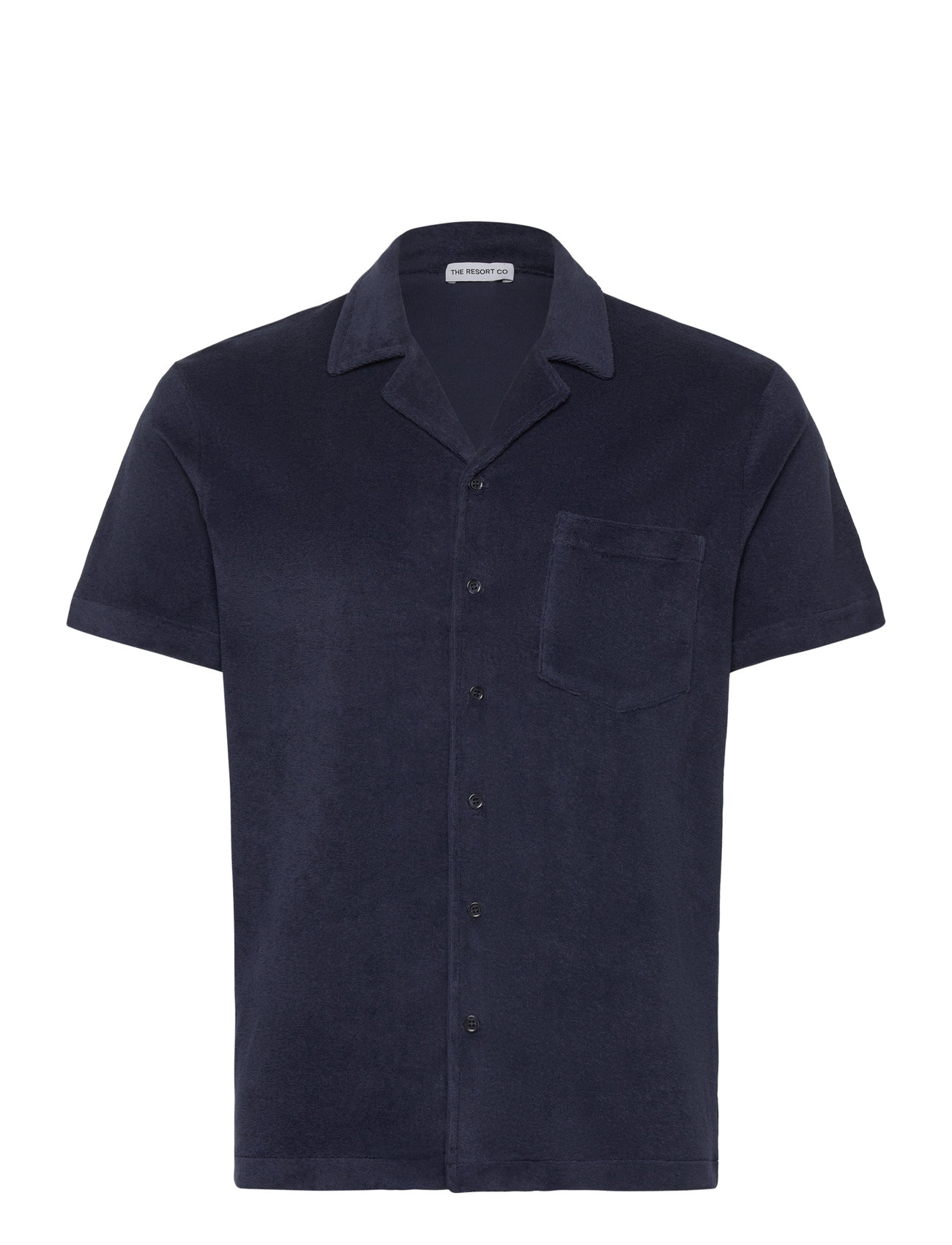 The Resort Co. Terry Resort Shirt Navy Marinblå