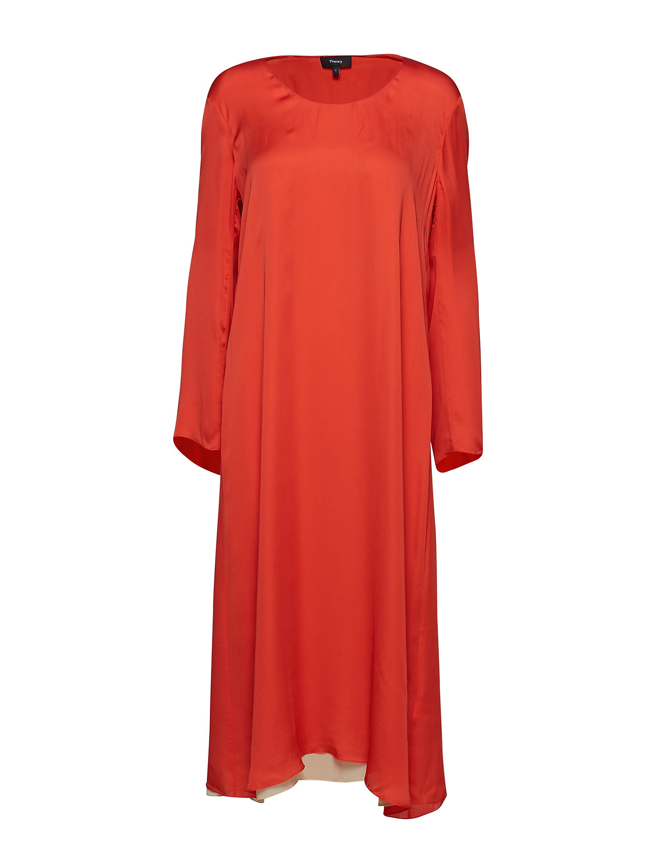 Fluid Midi Dresslig Jurk Knielengte Oranje Theory theory kopen in de aanbieding