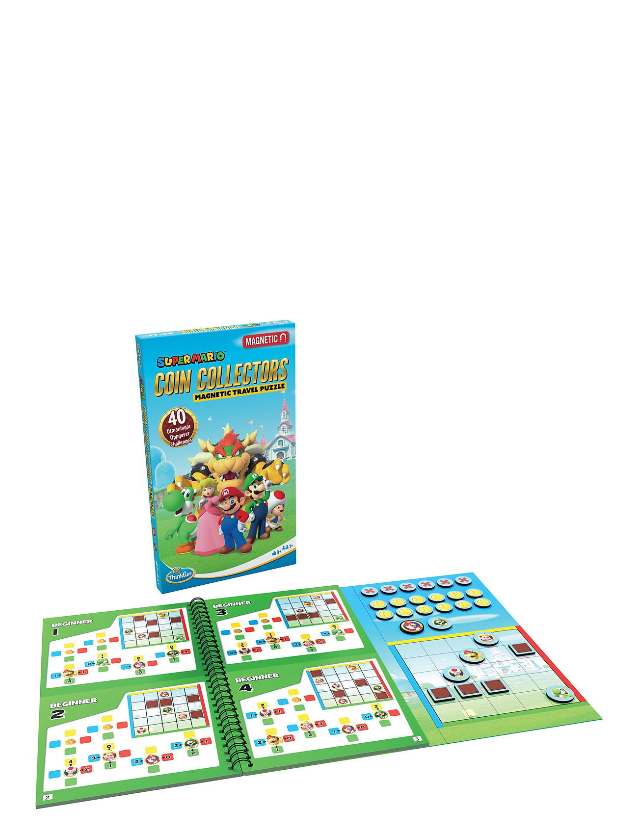 Super Mario Travel Game Toys Puzzles And Games Games Board Games Multi/patterned ThinkFun