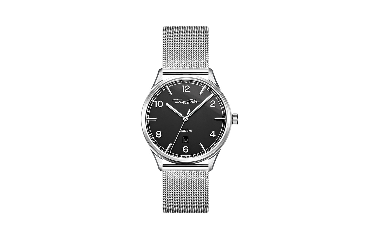 Thomas Sabo Watch unisex CODE TS silver svart Klockor Thomas Sabo Watch unisex CODE TS silver svart Klockor