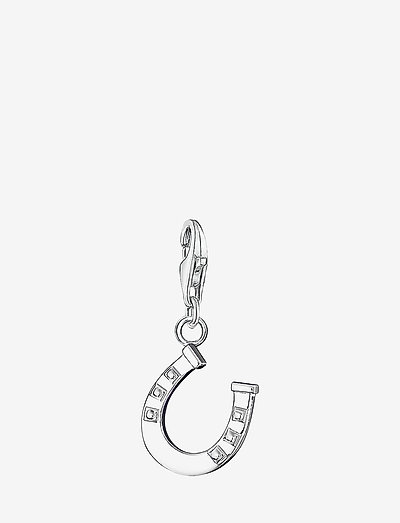 Charm pendant "horseshoe" - hangers - silver