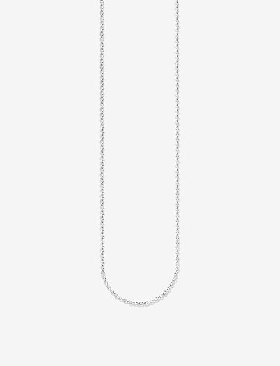 Round belcher chain - naszyjniki łańcuszkowe - silver