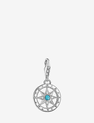 Charm pendant "Compass" - riipukset - turquoise