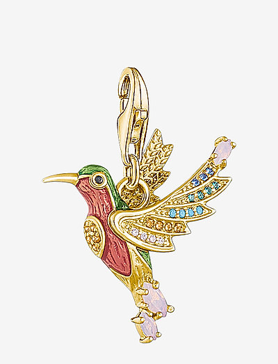 Charm-Pendant Hummingbird gold - vedhæng - yellow gold-coloured