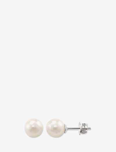 Ear studs Pearl - boucles d'oreilles en perles - white