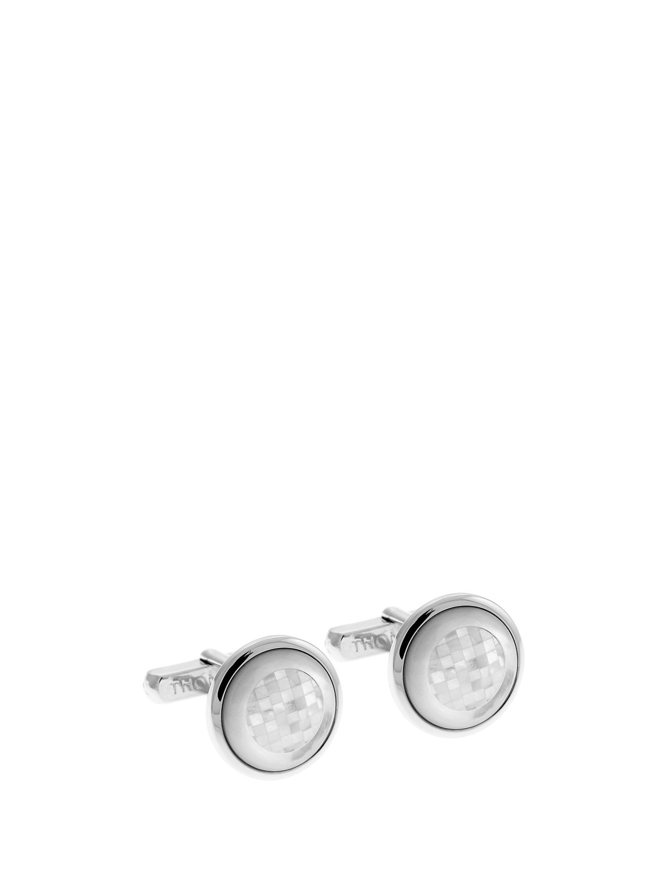 Thompson Mosaic Cufflinks Manchetknopen Zilver thompson kopen in de aanbieding