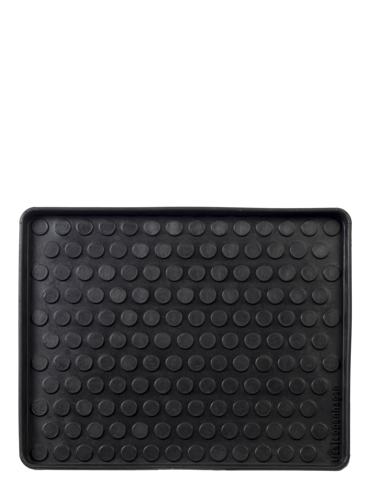 Shoe And Boot Tray Rubber, M:48X38X3 Cm Home Furniture Shoe Trays Black Tica Copenhagen