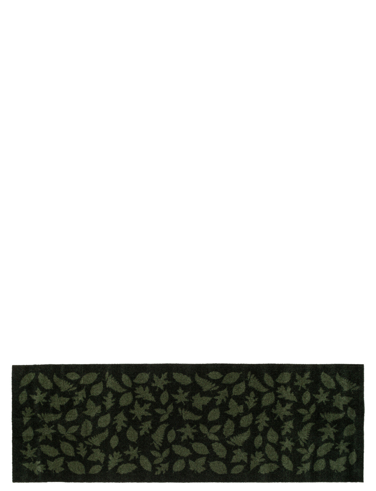 Floormat Polyamide, 200X67 Cm, Leaves Design Home Textiles Rugs & Carpets Hallway Runners Green Tica Copenhagen