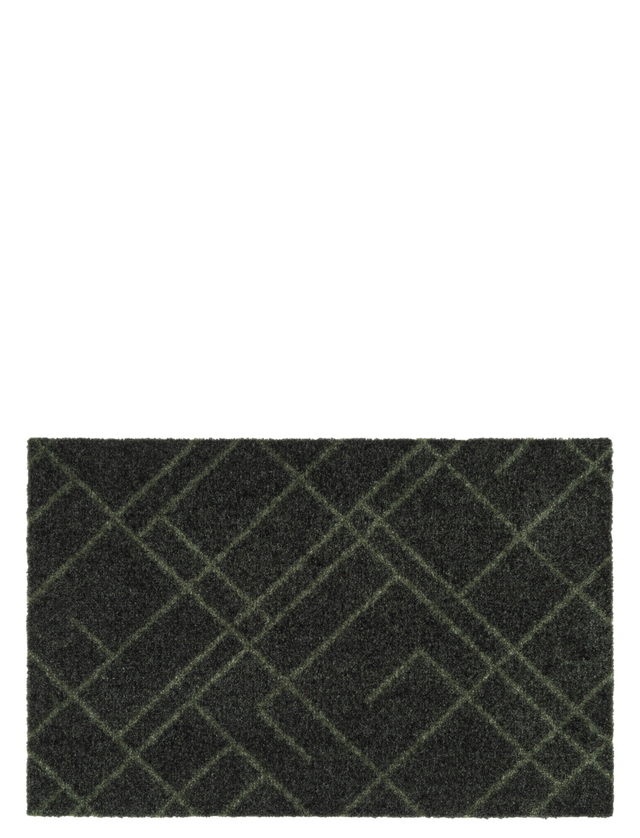 Floormat Polyamide, 60X40 Cm, Lines Design Home Textiles Rugs & Carpets Door Mats Green Tica Copenhagen
