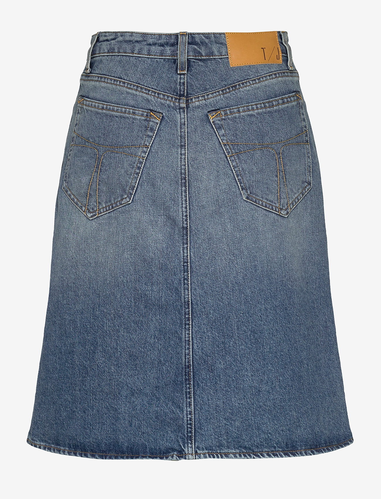 tiger denim skirt