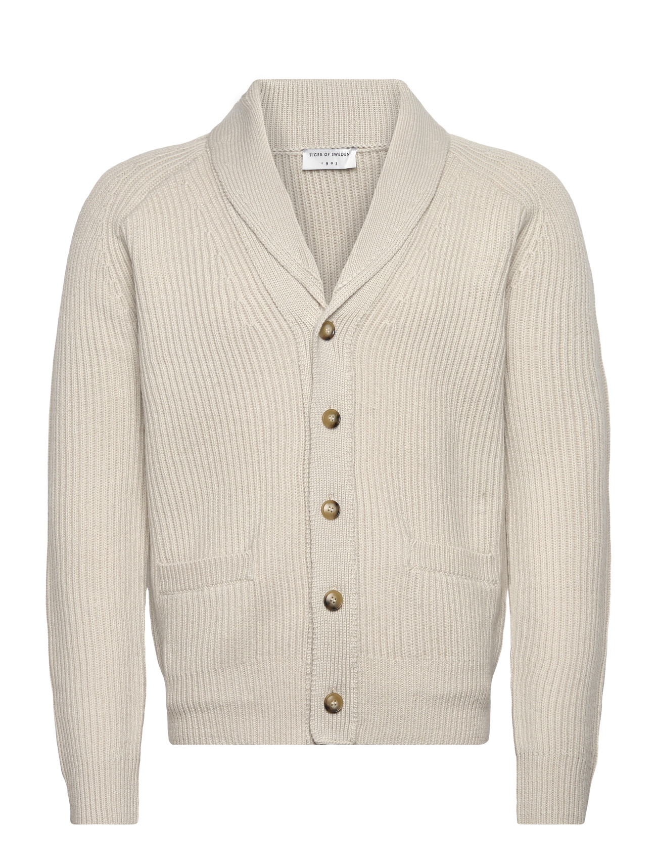 Tiger of Sweden Lester, L, Beige, Strik > Cardigans, Herre