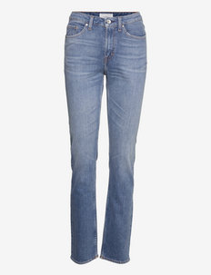 MEG - džinsa bikses ar taisnām starām - medium blue