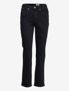 MEG - džinsa bikses ar taisnām starām - black blue