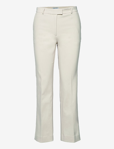 NOORA 3 - straight leg trousers - winter white