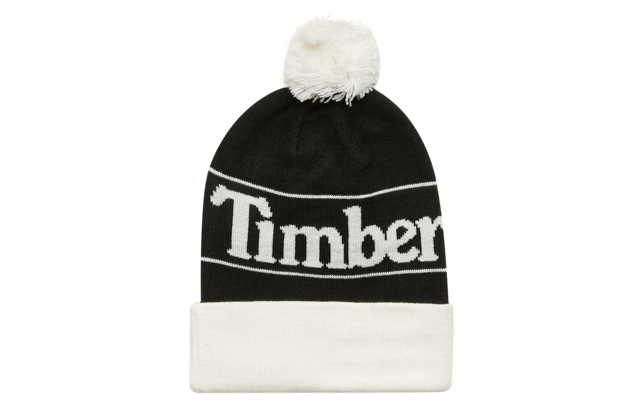 black timberland beanie