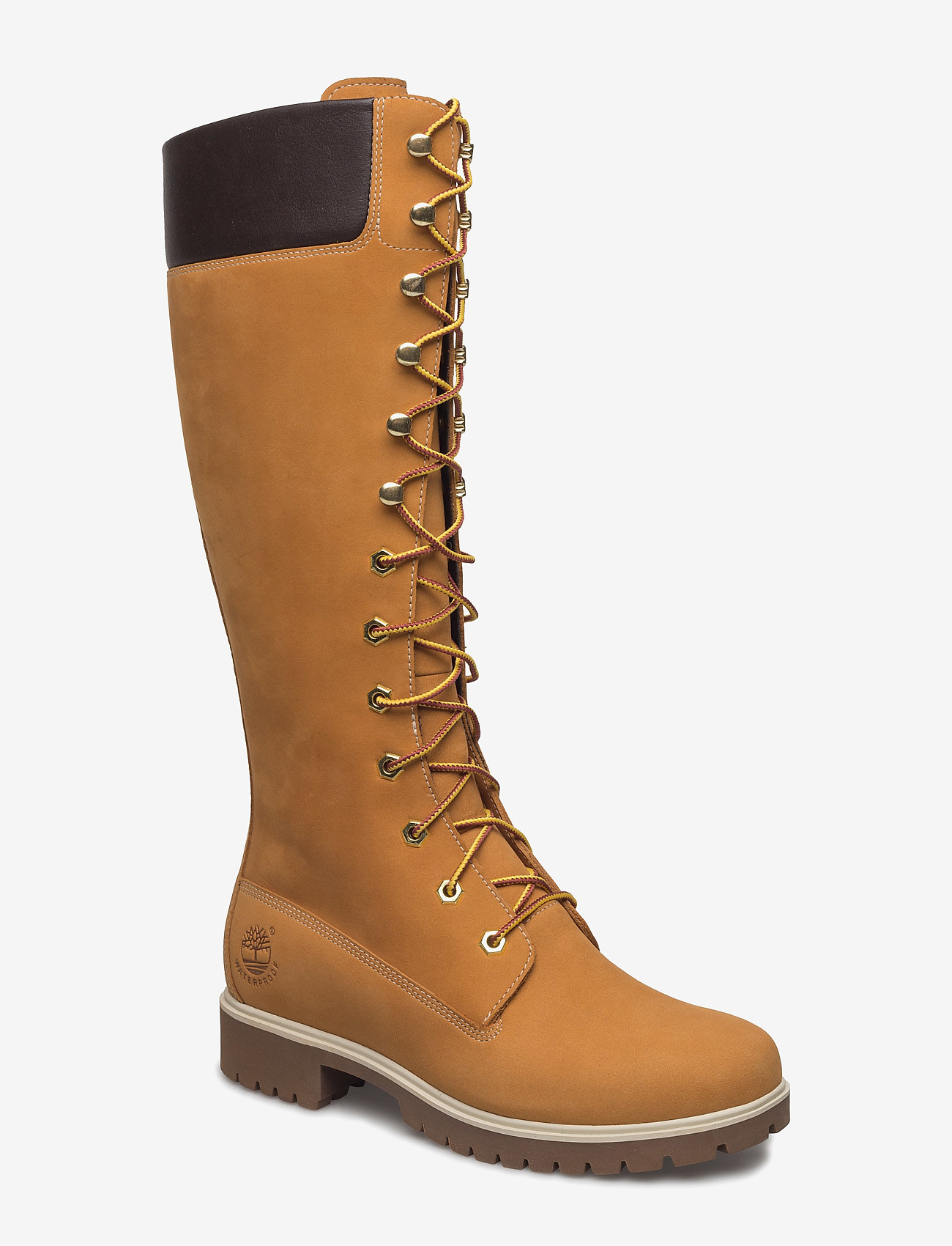 timberland lace up knee high boots