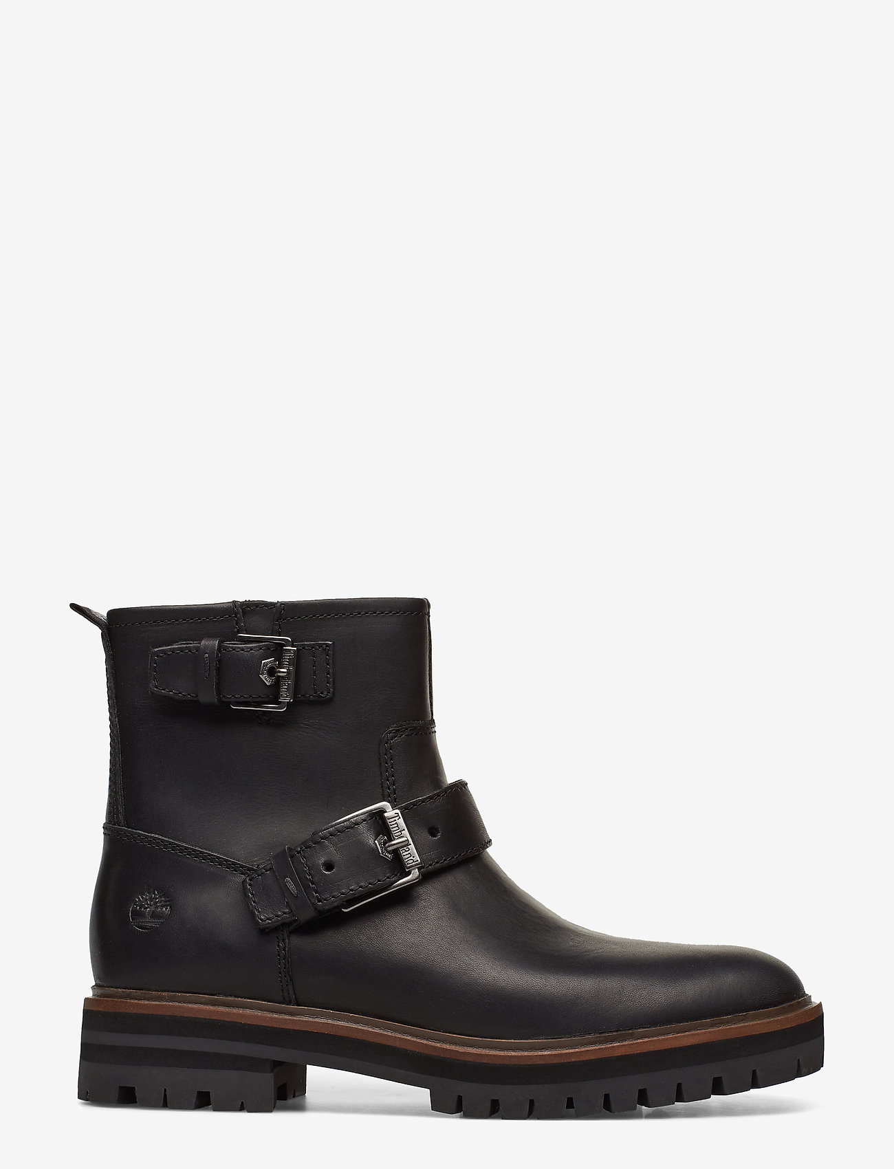 timberland black london square biker boots