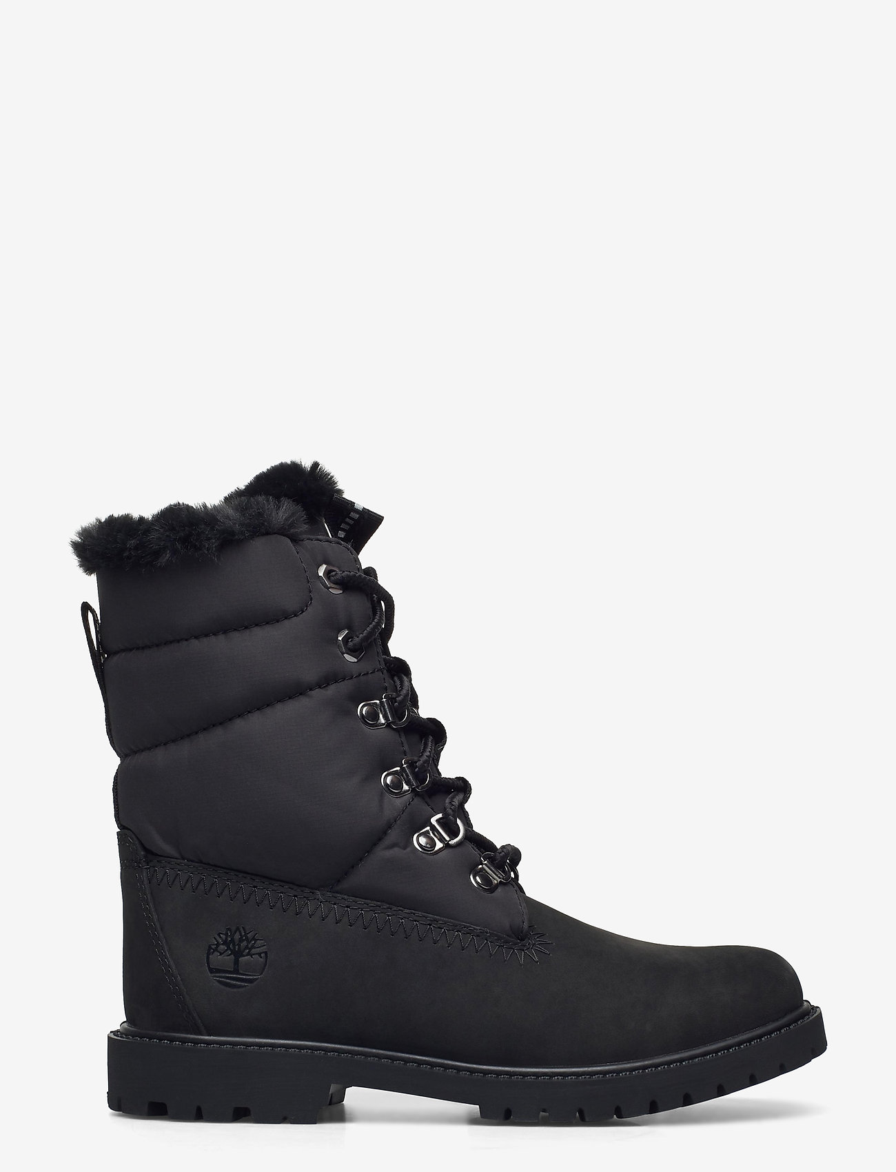 timberland black puffer boots
