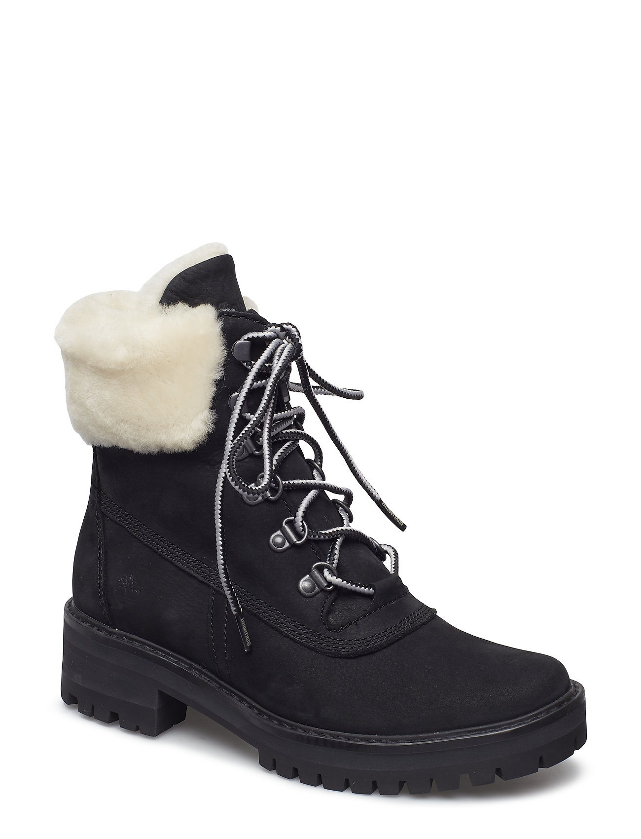 Courmayr 6In Shearling Enkellaars Zonder Hak Zwart Timberland timberland kopen in de aanbieding
