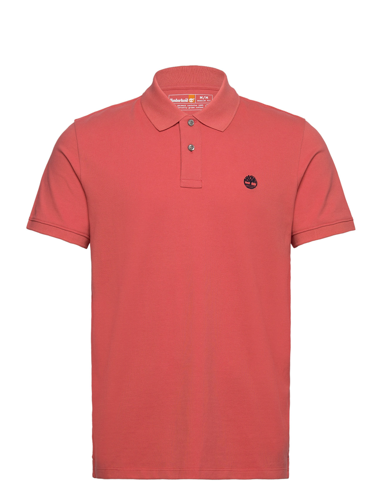 Millers River Pique Short Sleeve Polo Burnt Sienna-App Designers Polos Short-sleeved Red Timberland