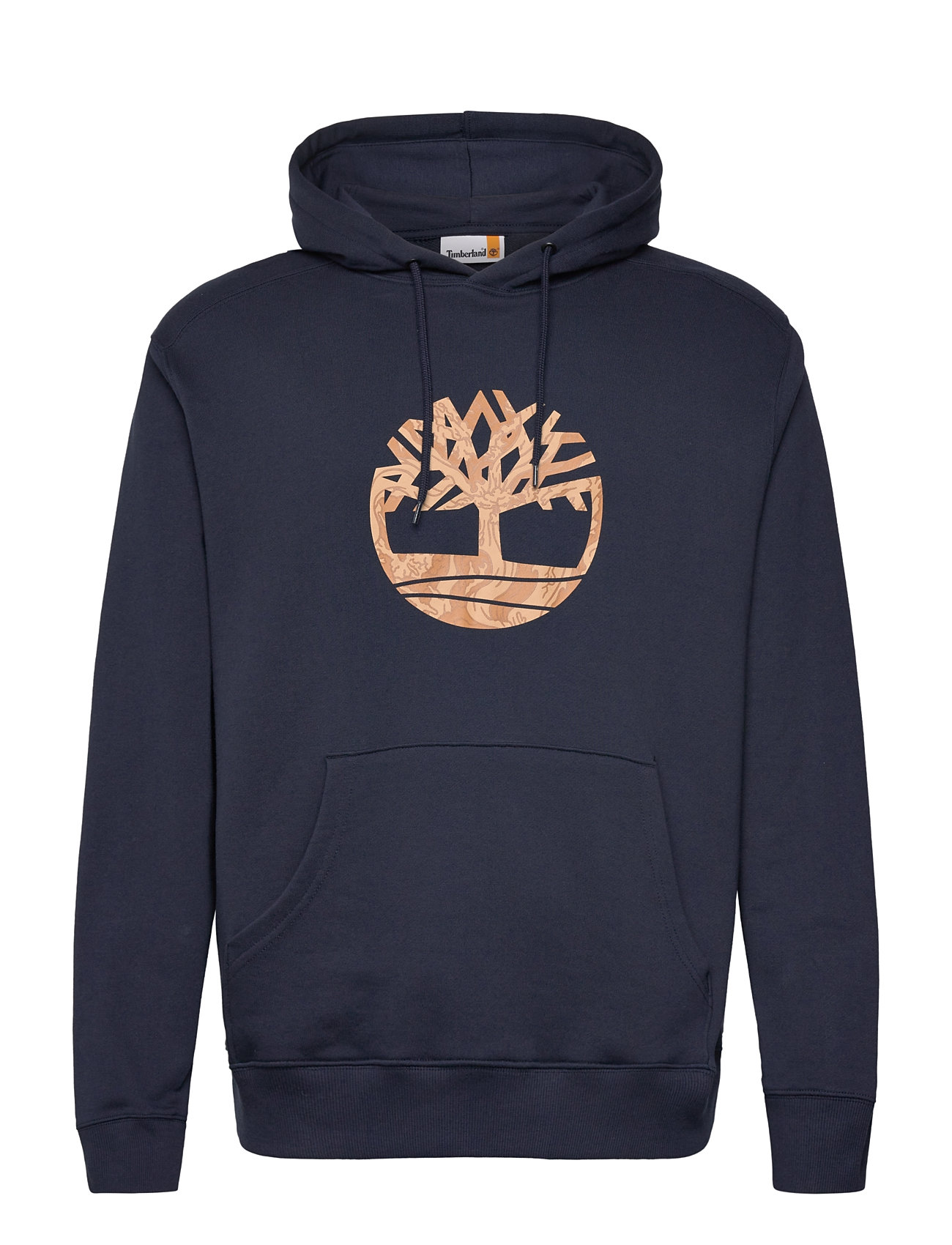 Timberland Front Camo Tree Logo Hoodie Marinblå