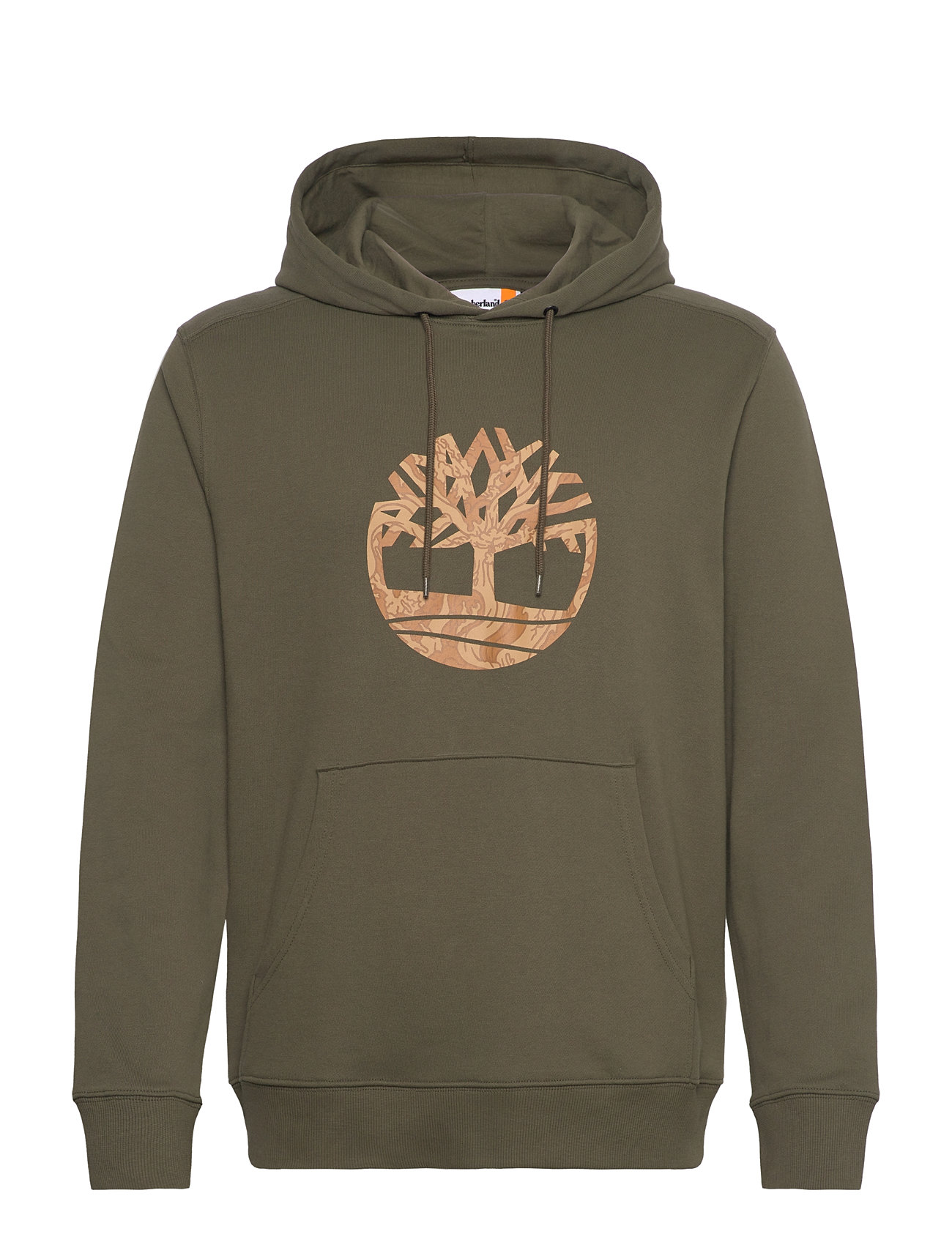 Timberland Front Camo Tree Logo Hoodie Grön