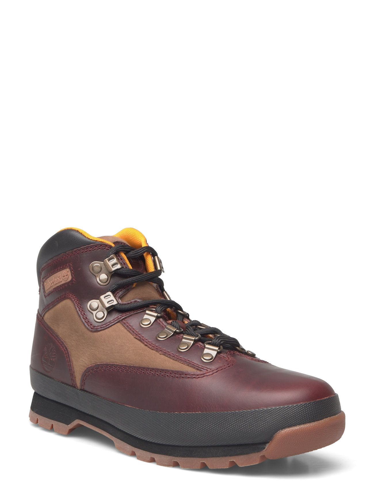 Euro Hiker Mid Lace Up Boot Burgundy Full Grain Brown Timberland