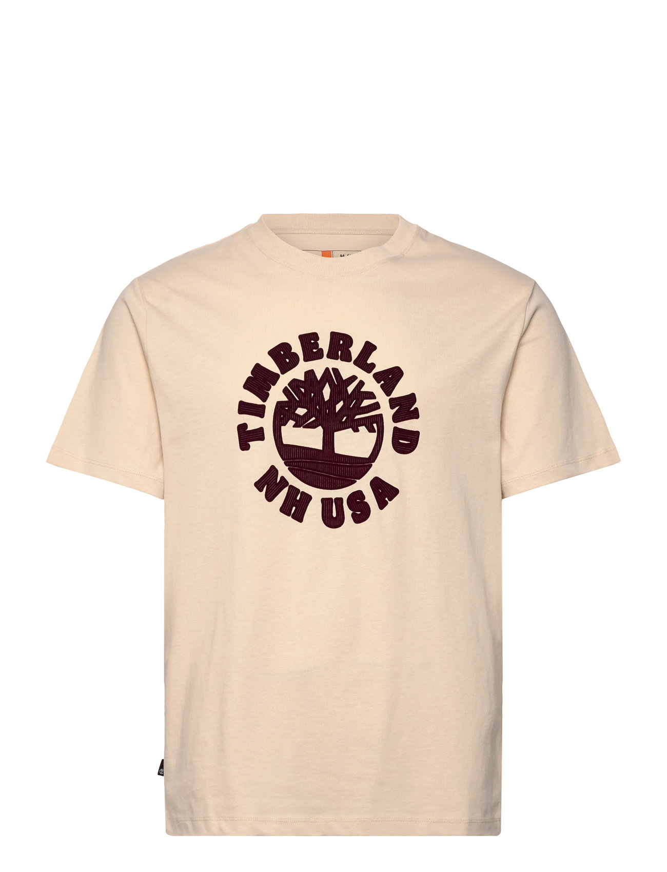 Timberland Holiday Front Graphic Ss Tee, L, Beige, T-Shirts > Kortærmede, Herre