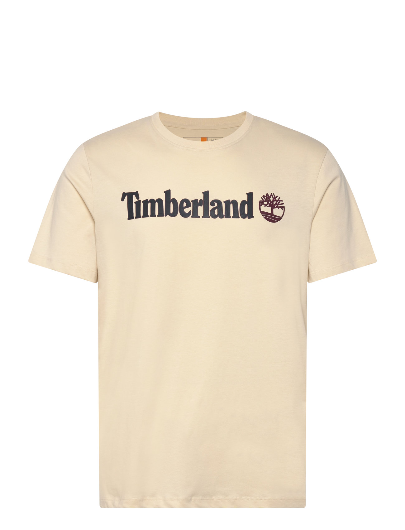 Timberland Kennebec River Linear Logo Short Sleeve Tee Angora Beige