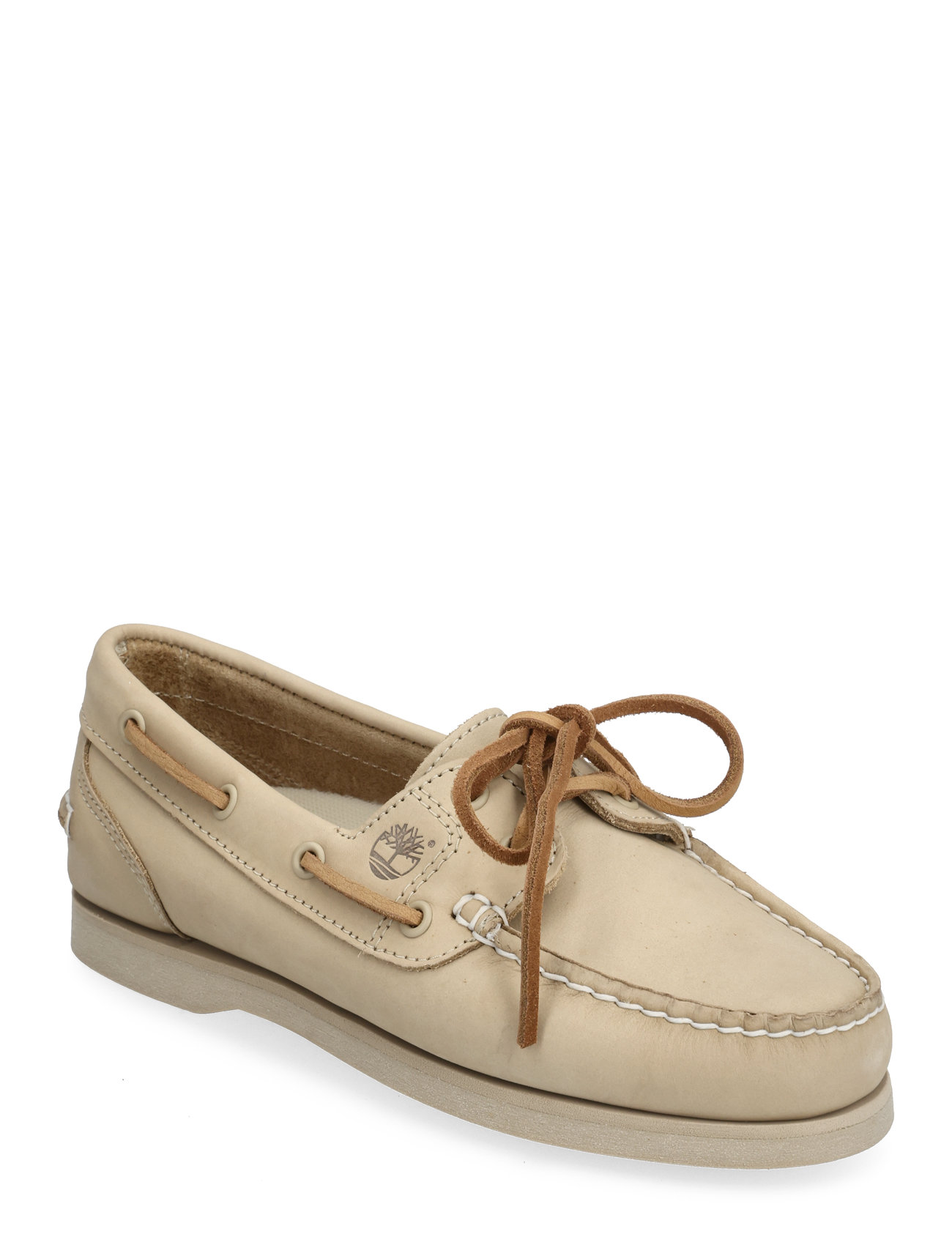 Classic Boat Boat Shoe Light Beige Nubuck Loafers Flade Sko Cream Timberland