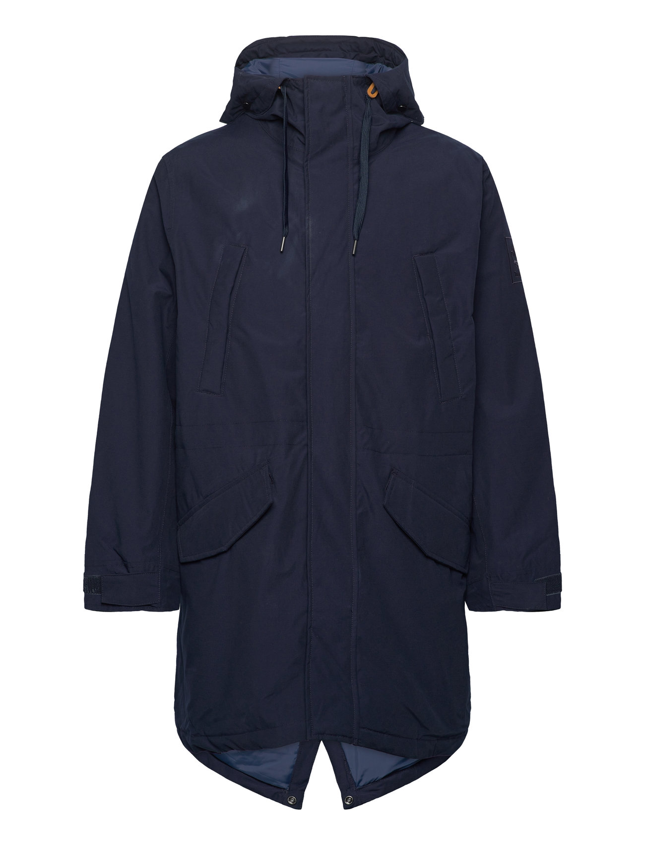 Timberland Water Resistant Fishtail Parka Dark Sapphire Marinblå