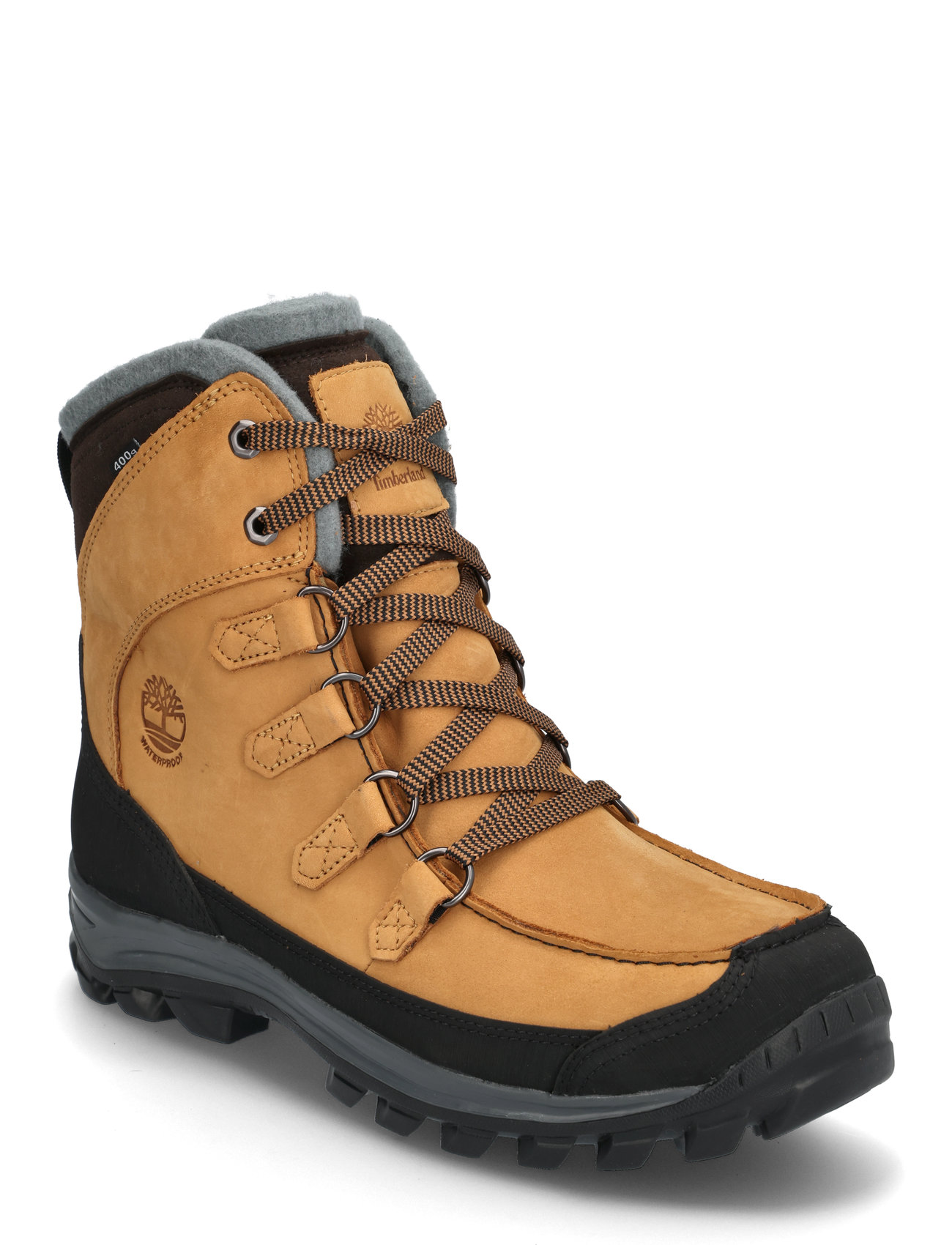 Chillberg Mid Lace Up Waterproof Hiking Boot Wheat Snørestøvler Yellow Timberland