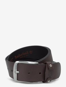 40mm loop logo leather belt - classic belts - cocoa