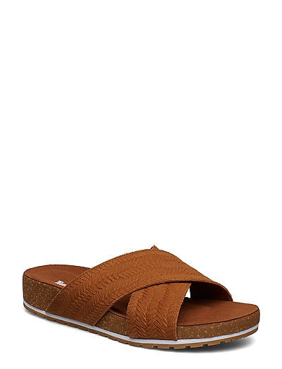 TIMBERLAND Malibu Waves Cross Slide Flache Sandalen Braun TIMBERLAND