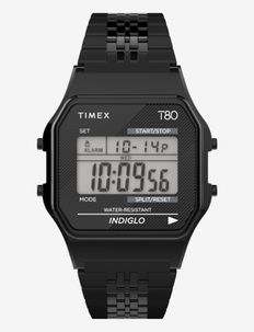 Timex T80 - montres - silver-tone case / silver-tone bracelet