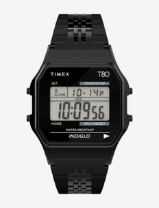 Timex T80 - montres - black case / black bracelet