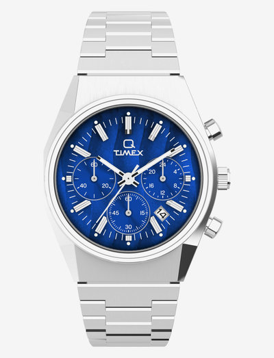 Q Timex Falcon Eye Chronograph 40mm Stainless Steel Bracelet Watch