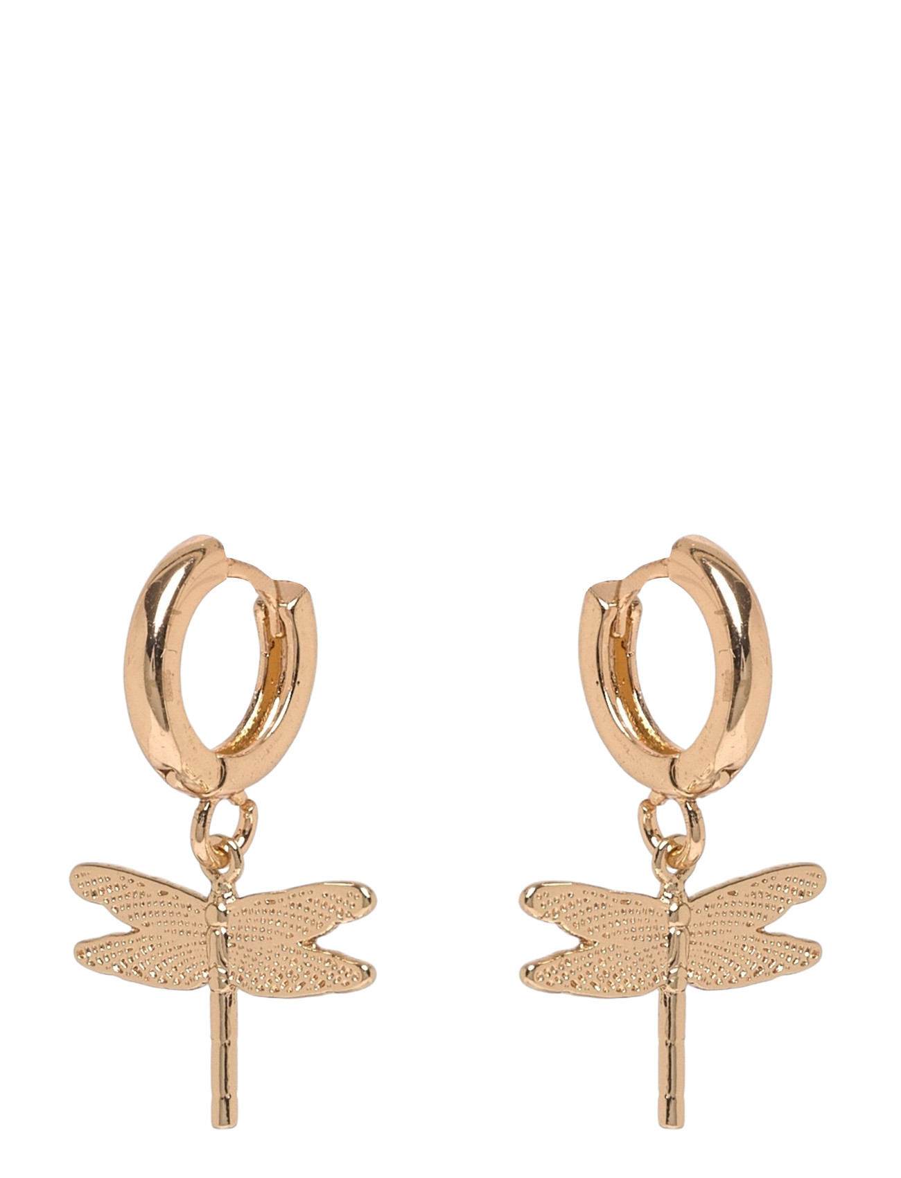 Timi of Sweden Dragonfly Small Hoop Earrings, One Size, Gold, Øreringe > Øreringe Med Vedhæng, Dame