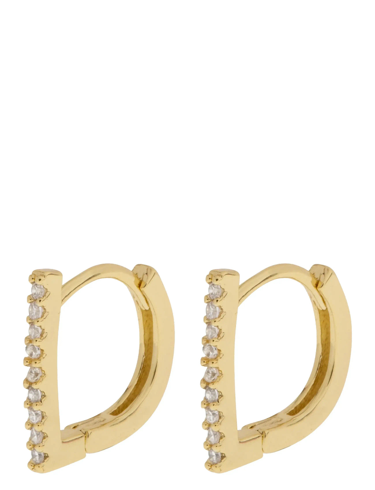 TIMI OF SWEDEN Ira - Crystal Bar Huggie Gold - One Size - Damen