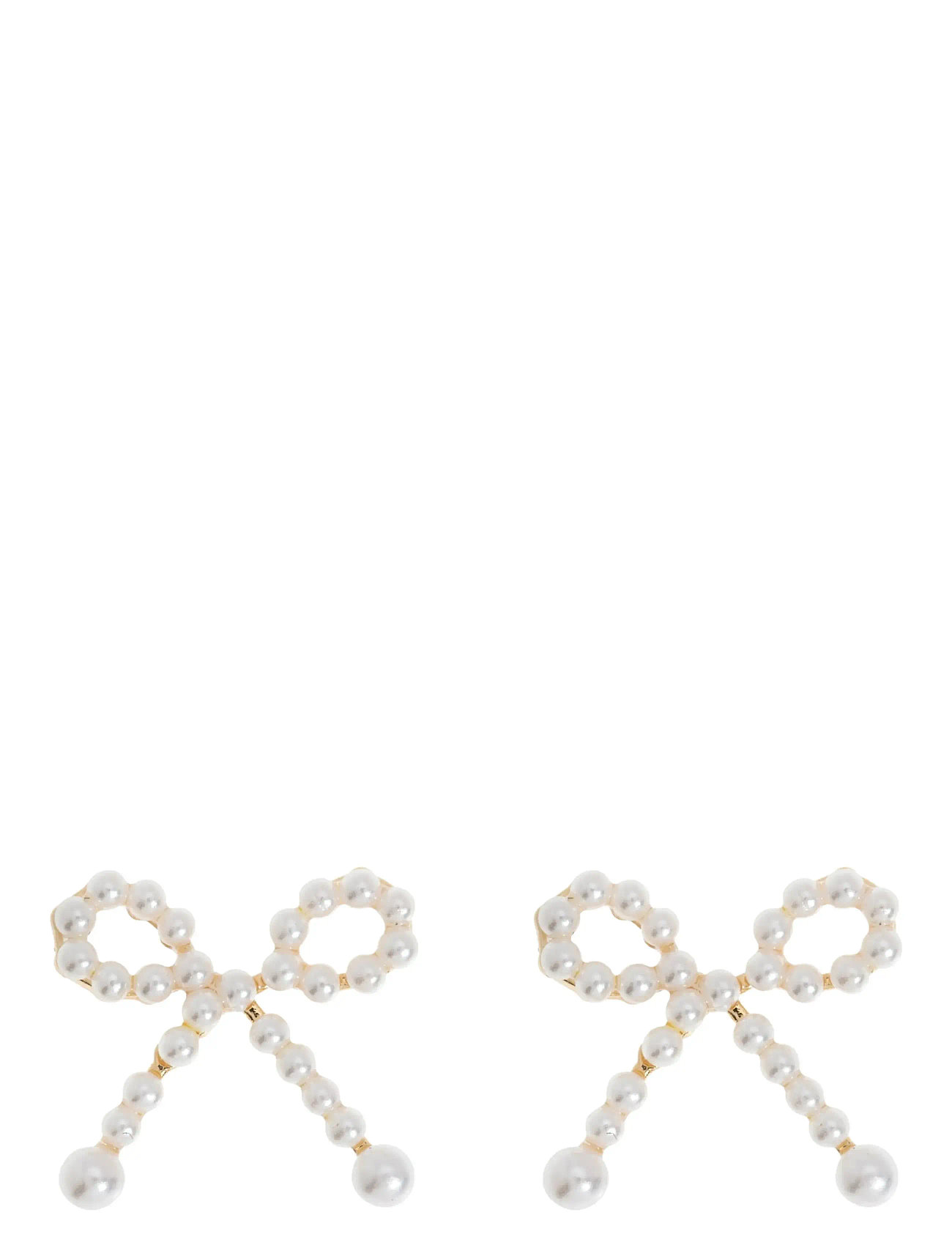 TIMI OF SWEDEN Juliette - Cute Pearl Bow Stud Ohrringe Weiß - One Size - Damen